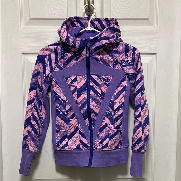 Ivivva Other - Ivivva | by Lululemon | Remix Hoodie | Purple & Pink | Chevron Pattern | Size 10